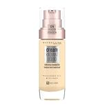 Maybelline Foundation, Dream Radiant Liquid Hydrating Foundation with Hyaluronic Acid and Collagen, Lightweight, Medium Coverage Up to 12 Hour Hydration, 10 Ivory