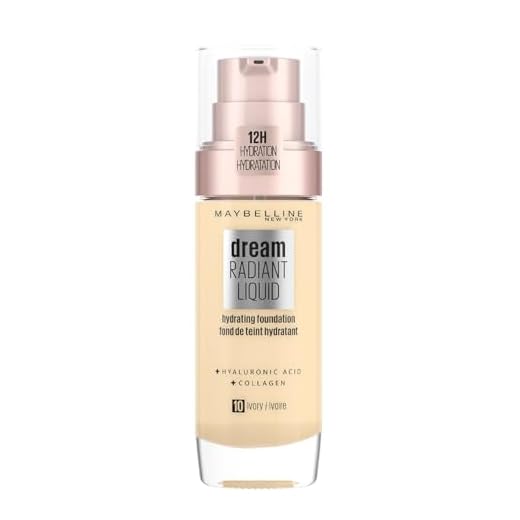 Maybelline New York, flytande foundation, Dream Radiant Liquid, nyans: Ivory 10, 30 ml