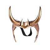 Chiefstore Loki Helm Loki Krone Crown Harz Horns Neue Cosplay Kostüm Kopfbedeckung Maske für Erwachsene Herren Halloween Merchandise Zubehör