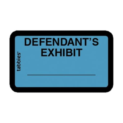 Blue Defendant Exhibit Labels