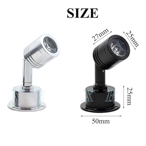 Focos LED regulables de 3W blanco natural 4000K tipo B plata 5