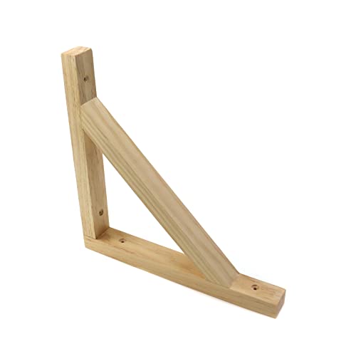 Faotup 2Pcs Solid Wood Triangle Brackets Decorative Shelf Brackets For Hanging 9.84X9.84 Inches #TOP1