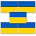verschiedene Ukraine Support Produkte | 5x Ukraine Flagge Aufkleber | Jede Bestellung = 1 Euro Spende | 5x DIN A6 Format Ukraine Sticker mit Schutzbeschichtung