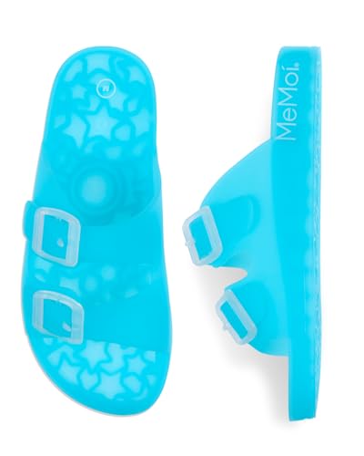MeMoi Kids Double-Buckle Jelly Slide Sandal3