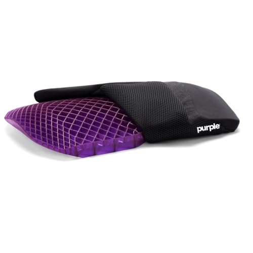 Purple Back Cushion, Lumbar Support Pillow for Office Chair, Car Seat