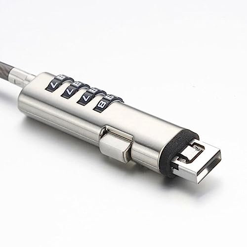 Cerradura digital USB de alta seguridad con combinación de 4 dígitos para laptops 3