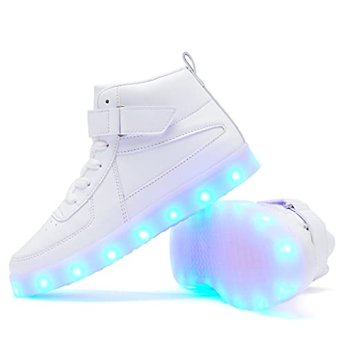Kids LED Light up Shoes USB Charging Flashing Light Up High-top Sneakers for Boys and Girls Child Unisex2