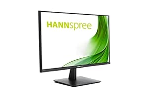 HANNspree HC251PFB 62,2 cm (24,5") Full-HD LED-Monitor 300 cd/m² HDMI DP VGA Lautsprecher VESA Frameless Design Neigbar, Schwarz