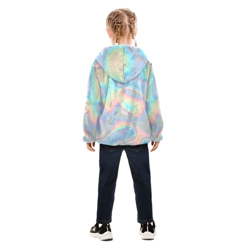 GuoChe Holographic Blue Baby Boy Sherpa Jacket4