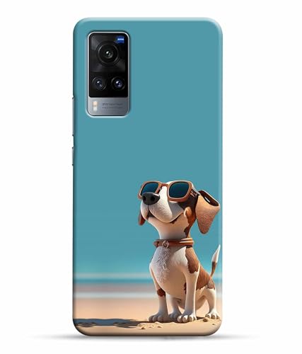 Image of Cute Pet Dog Lover Printed Hard Back Case Cover & Compatible for Vivo X60 5G | Vivo X60 | V2045 (Multicolor) - D1814