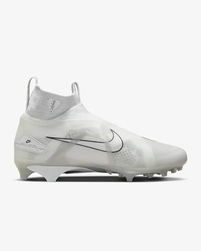 Nike Alpha Menace Elite 3 White/Particle Grey/Opti Yellow/Black Mens Football Cleat.3