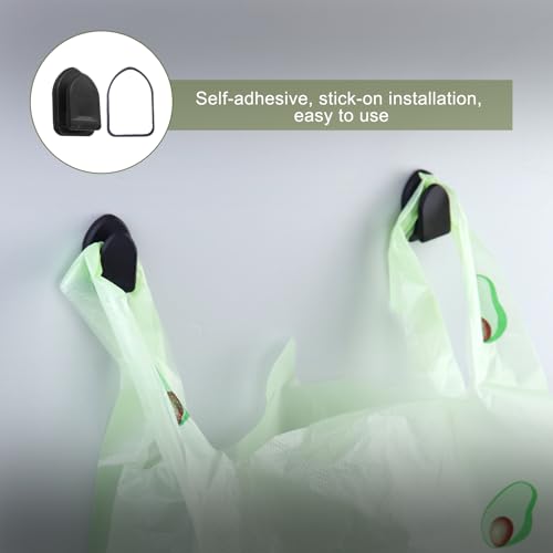 Image of Car Trash Bag Hanging Disposable Car Garbage Bag Pack of 200 Small Auto Trash Bag for Car with 4 Hook for Car Kitchens Bedrooms Offices During Travel and Camping (Green)