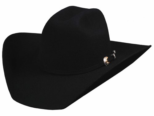 Bullhide Felt Collection Kingman 4x Premium Wool Western Cowboy Hat, 4" Brim, Black, 7 1/8 by Bullhide - Used condition - US$63.96
