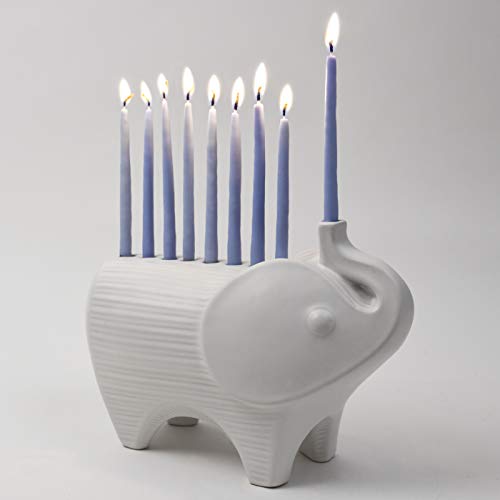 Jonathan Adler Elephant Menorah, One Size, White - Thumbnail 2