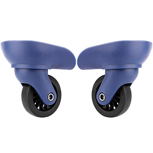 Luggage Wheel,Luggage Suitcase Wheels, 360 Degree Swivel Luggage Mute Wheel Suitcase Replacement Repair Wheels Parts Spinner (W258#)(Blue)