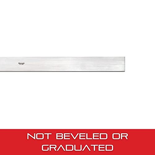 Starrett Steel Straight Edge, Not Beveled Or Graduated - 18" (450Mm) Length, 11/64" (4.4Mm) Thickness, 1-13/32" (36Mm) Width, ± .0002” Per Foot Accuracy - 380-18 #TOP2