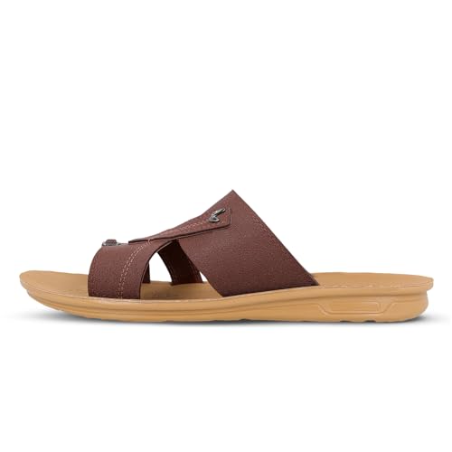 Image of WALKAROO Men's Stylish Slip-On Sandals for Formal and Casual Footwear - WGR53136