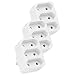 Produktbild HEITECH 3 fach Steckdosenadapter - TÜV geprüfte Mehrfachsteckdose ohne Schalter, Belastbarkeit bis max. 1700W - 3er Pack Adapterstecker Mehrfachstecker