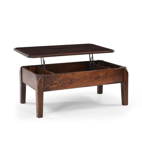 Image of Royaloak Adolt Center Table | Sheesham Wood Table Lift Top Mechanism with Storage | Long Lasting | Modern Design | Multi Functional |Center Table for Living Room| Wooden Center Table for Living Room