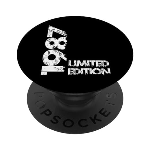 Edición limitada 1987 Cumpleaños 1987 Nacido 1987 Vintage PopSockets PopGrip Intercambiable