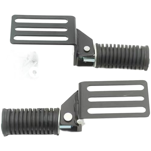 NINMORTH Patinete eléctrico con pedal plegable, color negro hierro, 80 mm x 49 mm, con agarre mejorado, compatible con modelos de menos de 70 mm de distancia entre agujeros