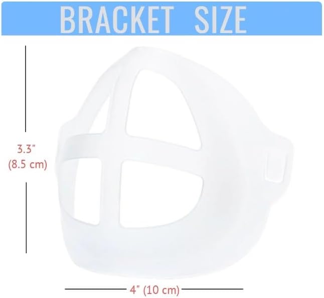 Mask Brackets, 5 Pack, Reusable Soft Flexible Material, Prevent Makeup Transfer, One Size