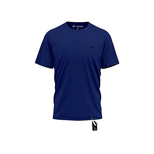 Kit 5 Camisas Camisetas Masculina Slim Voker Premium 100% Algodão - GG - Azul, Branco, Preto, Verde