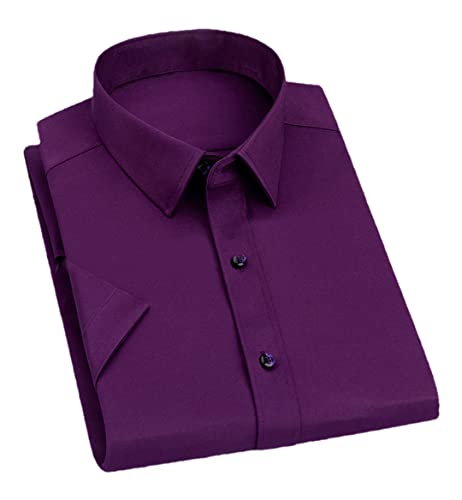Chemise violette homme légère REHJJDFD taille L contre la chaleur en été