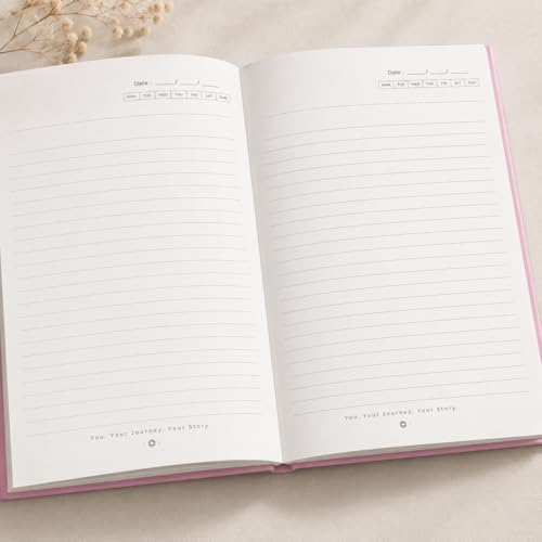 Image of Make It Happen A5 Diary Notebook for Women and Girls, Pink Hardbound, 200 Ruled Pages 90 GSM, Motivational Diary for Office and Gifting