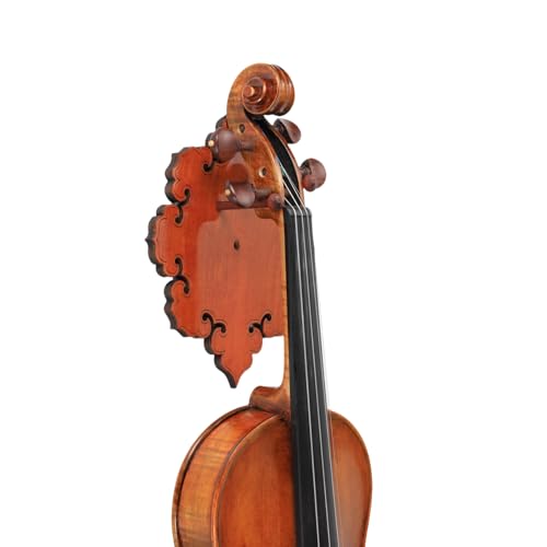 YWYLL Élégant support mural pour violon en bois avec motif complexe, parfait pour les amateurs de musique et les collectionneurs, art inspiré de violon unique fait à la main pour n'importe quelle – vue 5