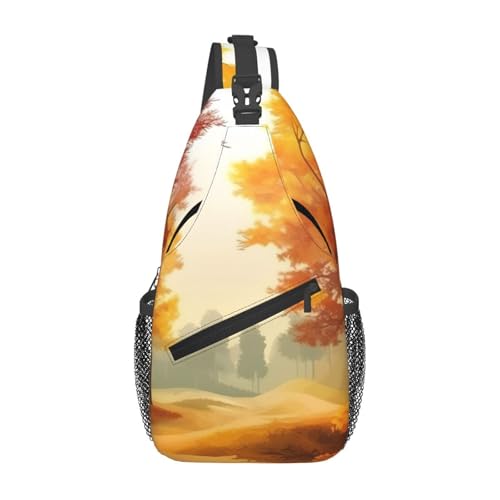 Bolso cruzado estilo sling para hombre y mujer negro miniatura 1