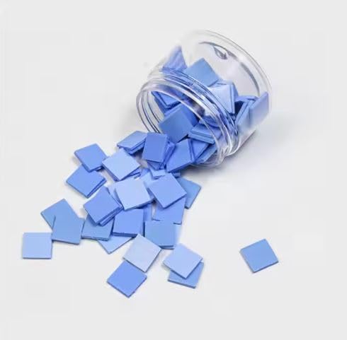 AR Tapes 100pcs/Box Graphics Silicone Thermal Pad GPU Heat-Sink Size-(12mm x12mm) Thickness-1.5mm (pack of 100) Blue-image-22