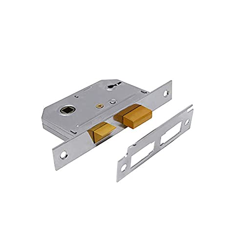 Yale P-M246-CH-63 Einsteckschloss mit 2 Hebeln, Visi Pack, geeignet für Innentüren, poliertes Chrom, 2,5 Zoll/64 mm – Ansicht 1