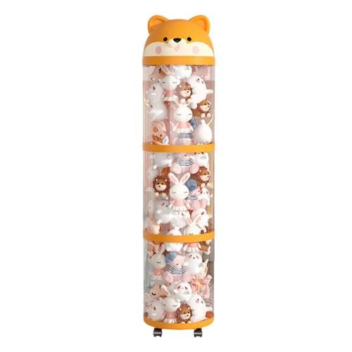 Cubo de almacenamiento infantil para evitar desorden de peluches en el suelo