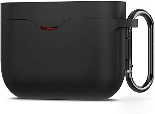 SARVAGYA Sonyy WF-1000XM3 Soft Silicone Carrying Case Cover with Carabiner - (Black)