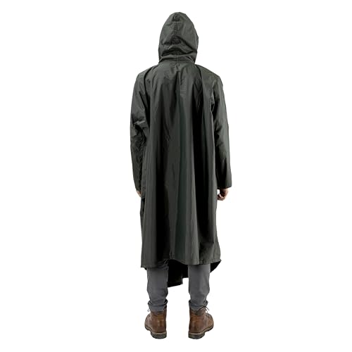 Image of Tripole Waterproof Rain Poncho for Trekking, Hiking & Camping for Men & Women | Unisex Raincoat with Hood | Free Size Outdoor Travel Rain Gear