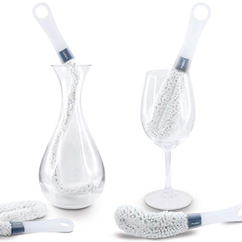 PulltexWine Decanter & Glass Cleaning Brush - Set of 2 Brushes