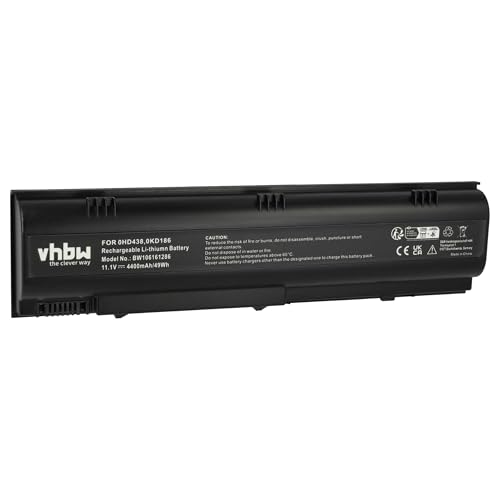 Image of vhbw Battery compatible with Dell Inspiron B130, B120, 1300 Laptop (4400 mAh, 11.1 V, Li-Ion)