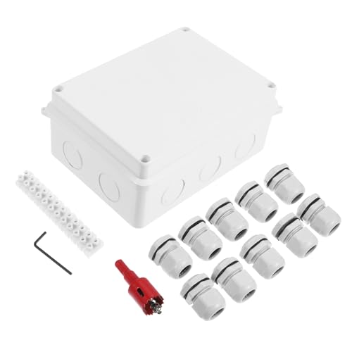 Boîtier de câblage ABS blanc idéal pour protéger vos branchements dans le jardin ou garage