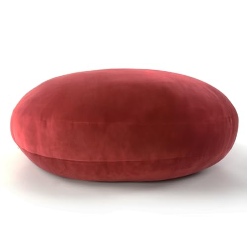 抱き枕 マシュマロ ラウンドクッション もちもちクッション もっちり なめらか 丸型 直径60cm ワイン…