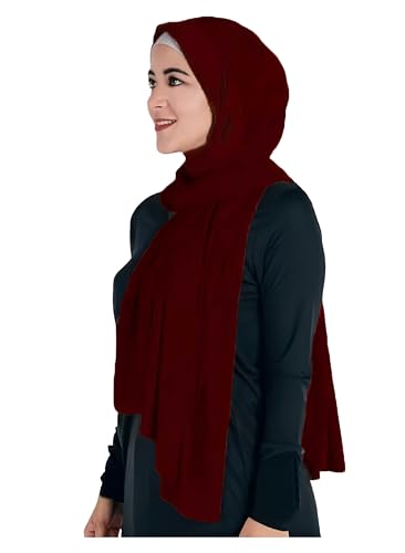 Lina & Lily Modal Jersey Stretch Hijab Head Scarf Wrap for Women Muslim All Seasons