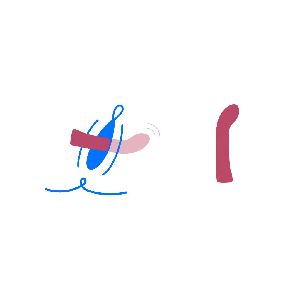 Platanomelón - Vibrador Vaginal con 3 Intensidades y 7 Patrones, Sumergible y Recargable - Genio Fucsia