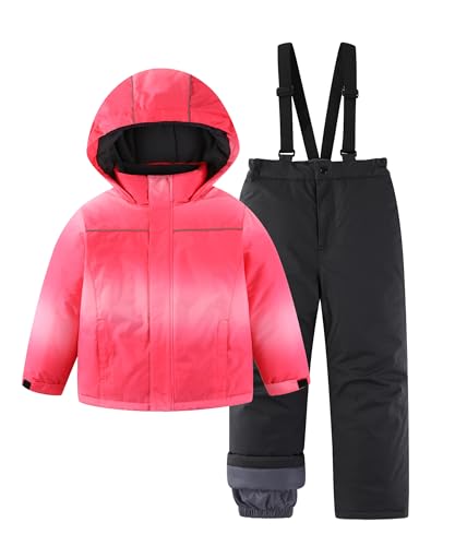 Image of Hiheart Boys Girls Winter Ski Jacket & Pants Set 2-Piece Snowsuit