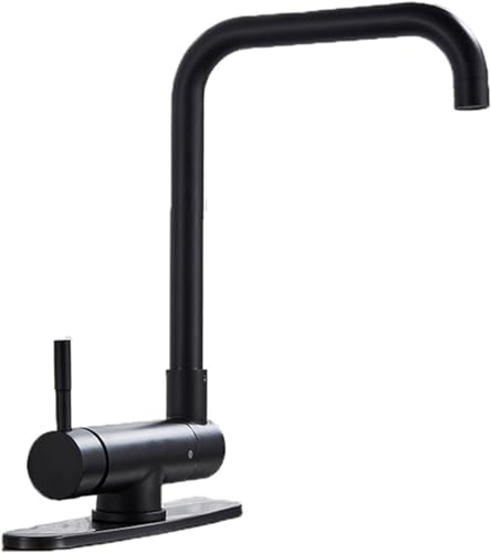 Mitigeur de cuisine en or avec commande unique chaud froid pour simplifier la vaisselle