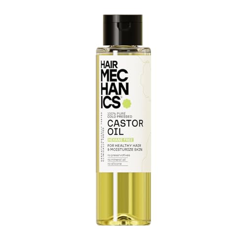 Image of 100% Pure Cold Pressed Castor Oil | Hexane Free | Unrefined & Plant Based | Multi-Use Oil for Hair Growth & Thickness | Supports Eyebrows & Lashes | Scalp Care | Deep Skin Moisturizing | Non-Sticky | 100ml