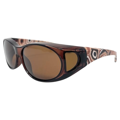 The RetroPop Polarized Fit Over Sunglasses, Unisex OTG Wrap Around Over Glasses