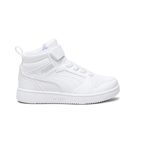 PUMA Toddler Boys Rebound V6 Mid Ac Slip On Sneakers Shoes Casual - White - Size 2.5 M