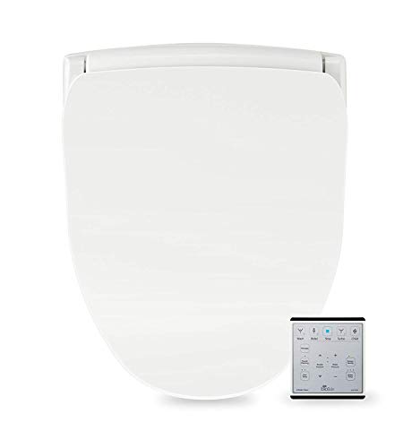 Bio Bidet Slim Two Smart Toilet Seat in Elongated White with Stainless Steel
