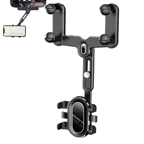 Générique de téléphone Miroir pour Voiture – pivotant à 360° pour Tableau de Bord, résistant aux Chocs | Accessoire de Mobile sécurisé pour la...