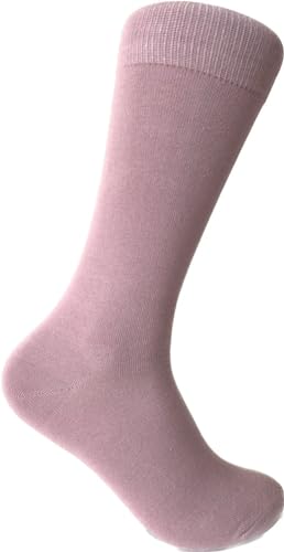 Triple M Plus Men's Dusty Pink Dress Socks
